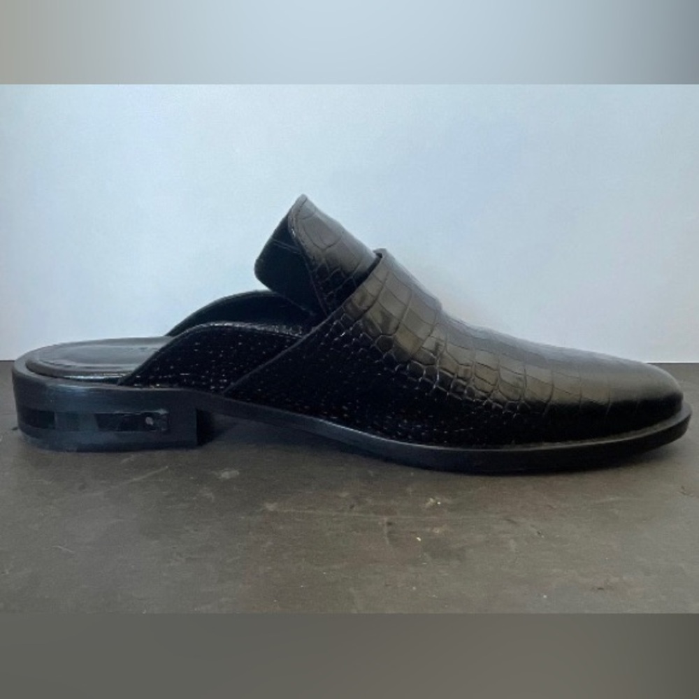 Freda Salvador Black croc leather mules - Picture 5 of 6